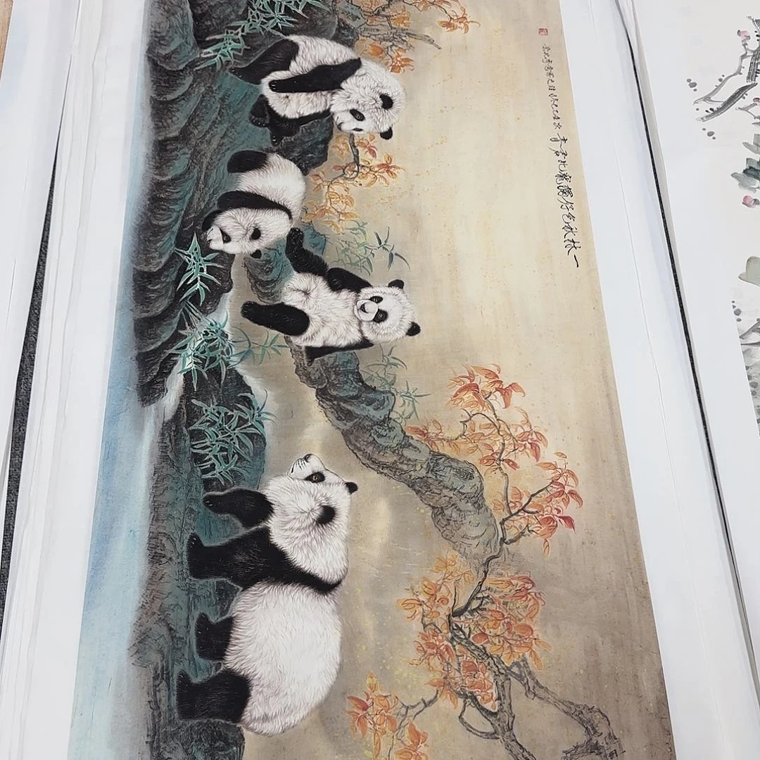 国画138*70纯手绘于往之