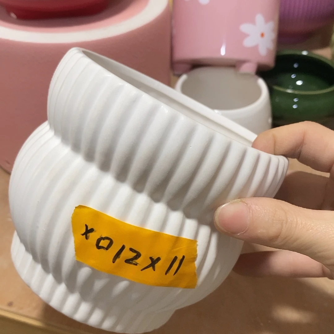 陶杯子陶盆有孔 瑕疵介意勿拍