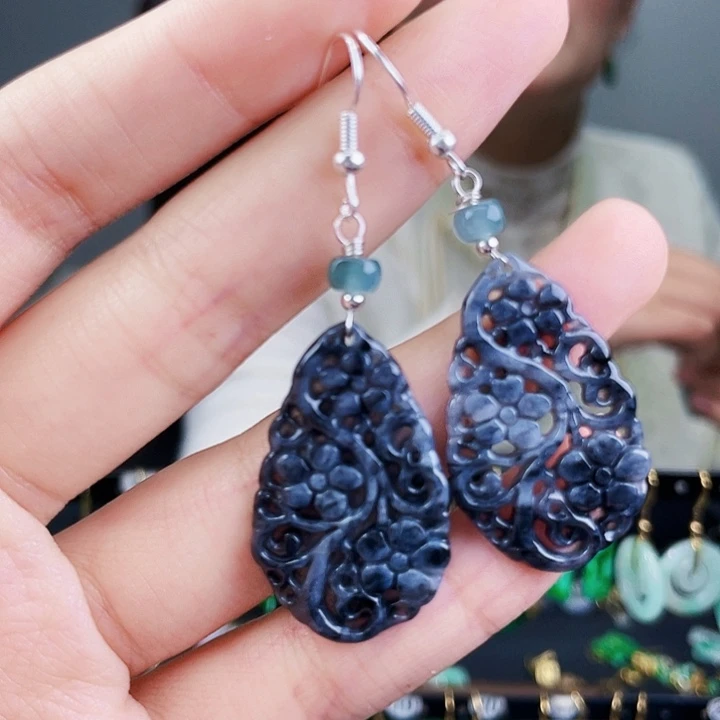 翡翠耳饰未镶嵌饰品