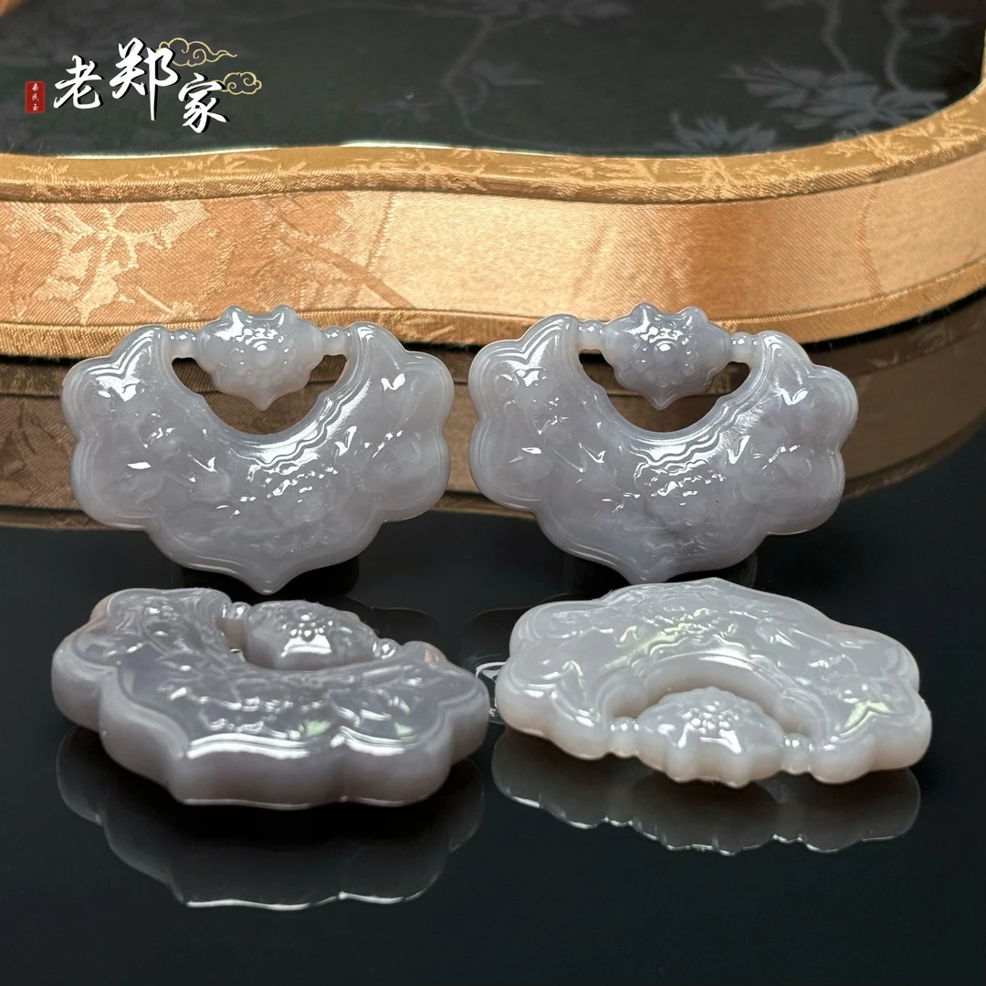 【老郑家】和田玉如意挂件 2115 (多样性发1件)约34*46*9mm