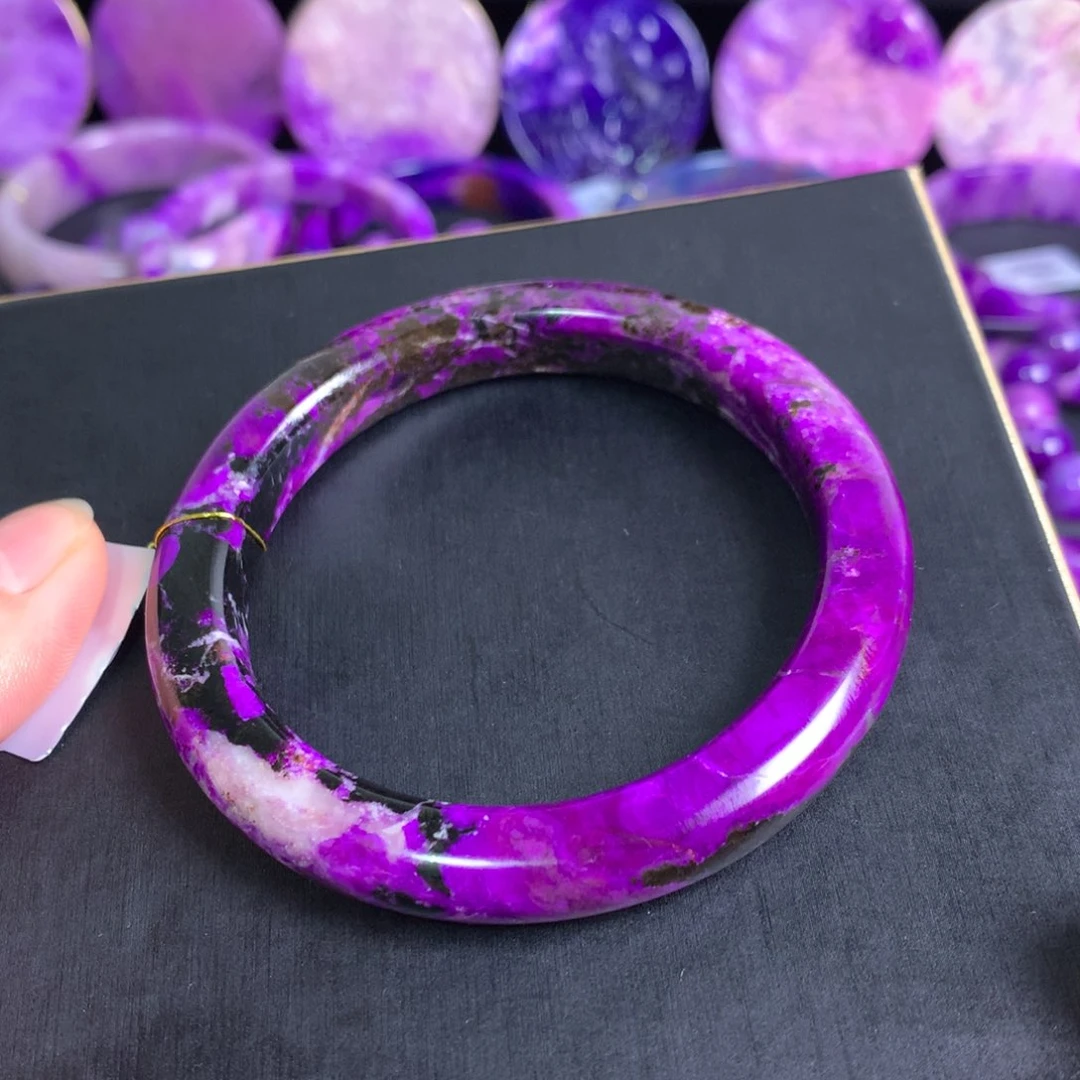 苏纪石（舒俱来）未镶嵌艳紫手镯58