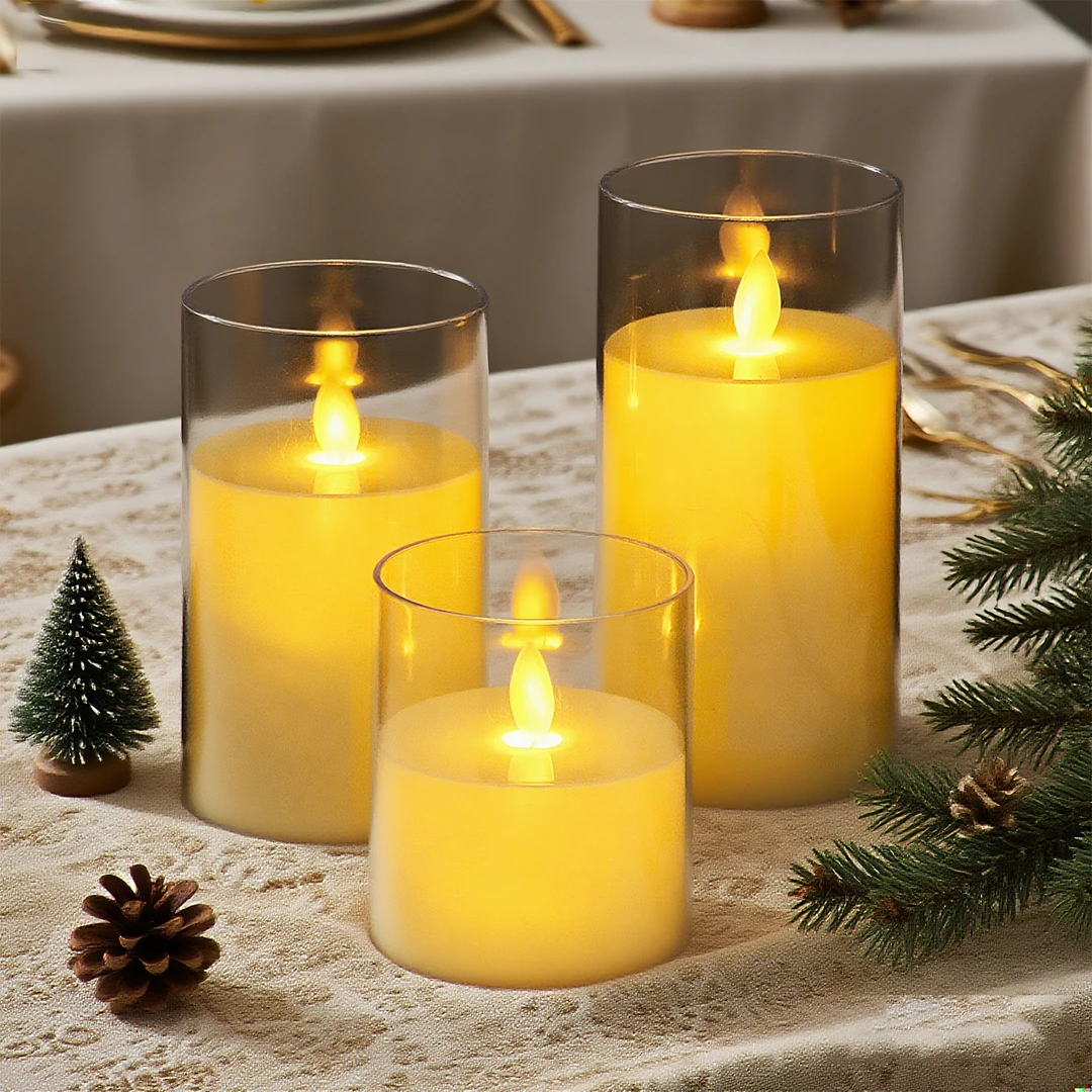 电子蜡烛灯浪漫情调生日氛围家用无烟无味创意仿真led灯2025新款