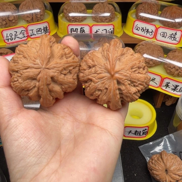 *****文玩核桃把件3号51尺全品无修大粗筋精对