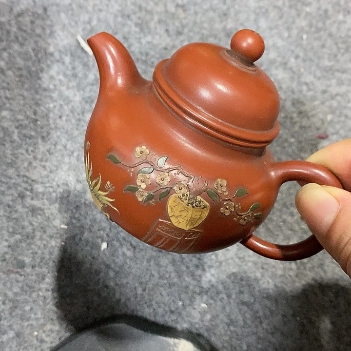 紫砂茶壶陶瓷摆件爱好者摆件