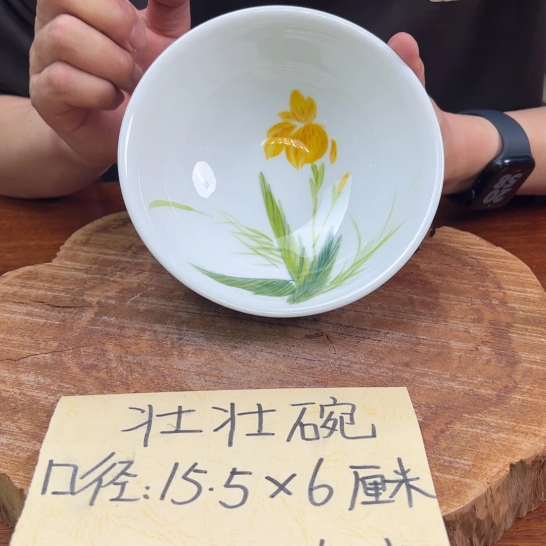 瓷片景德镇陶瓷手工手绘制作壮壮碗