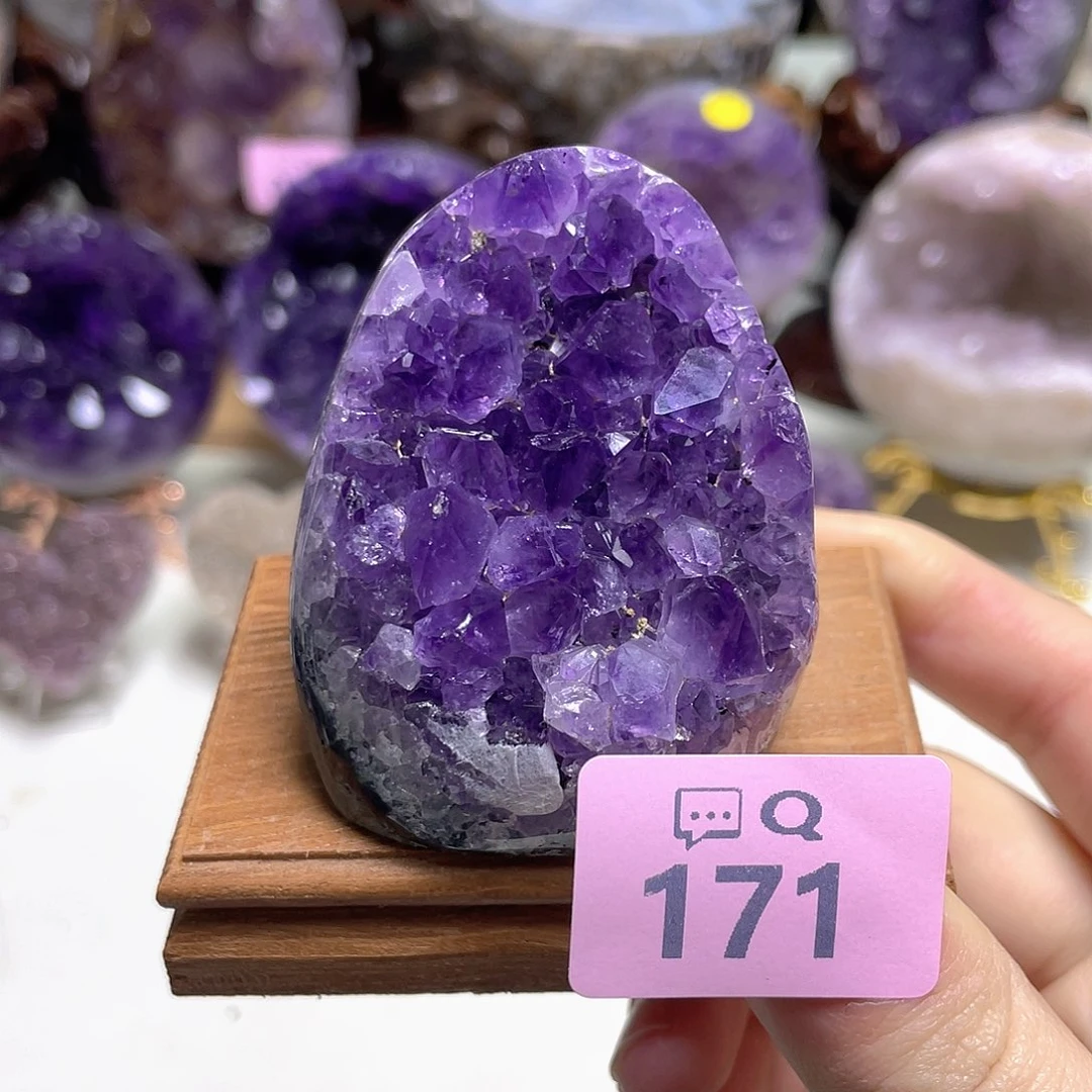 紫晶珠宝半成品未镶嵌