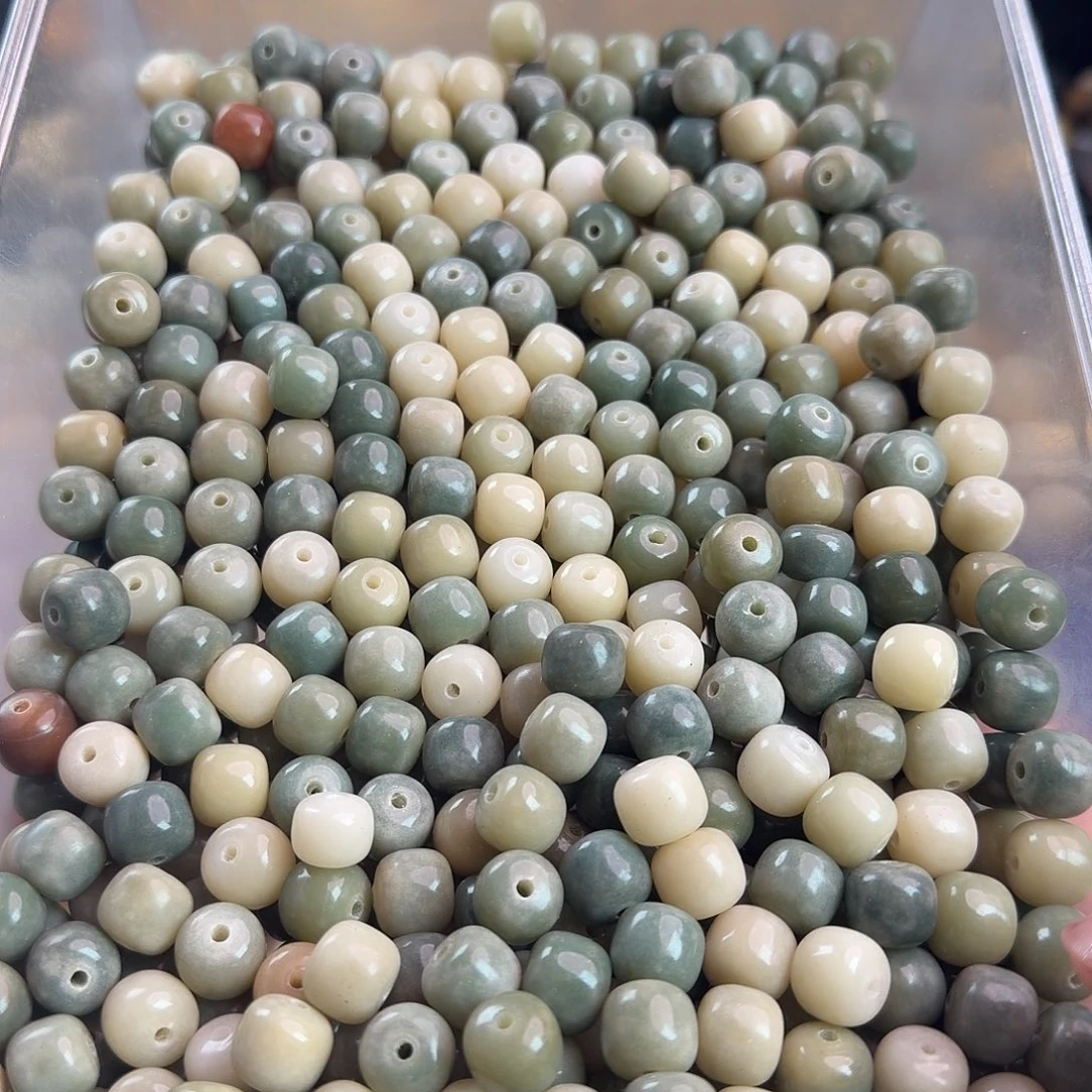 菩提根/象牙果手串微瑕卡11雪花青提560颗