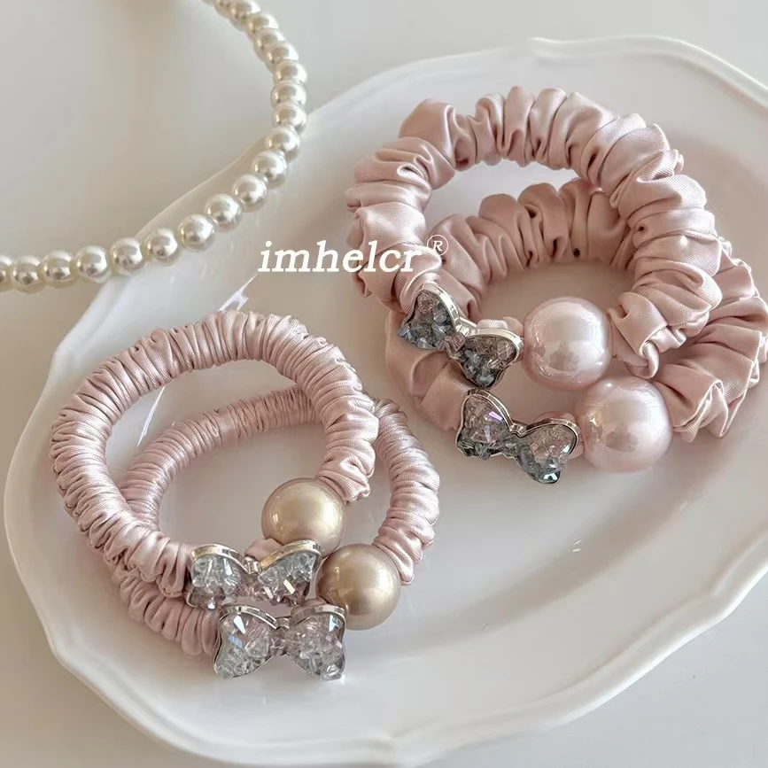 {补CHA价链接} 日韩甜美糖果色少女时尚OL头饰发绳甜美风发圈清新