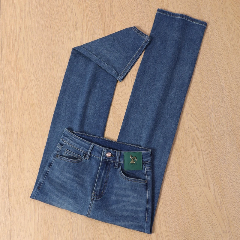 直筒牛仔裤女2025春季新款高腰宽松百搭时尚显瘦简约垂感阔腿裤子