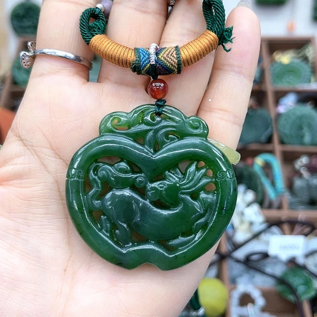 【闪购商品】和田玉（碧玉）未镶嵌颈饰A**S