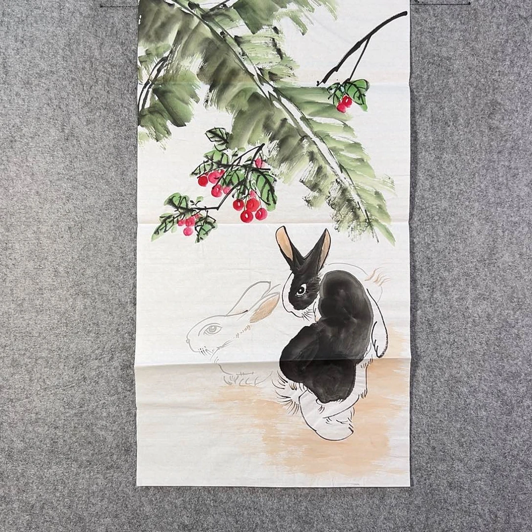 国画895 牡丹等植物生长于这里生长