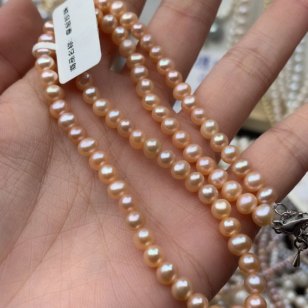 淡水珍珠4-5未镶嵌c34项链