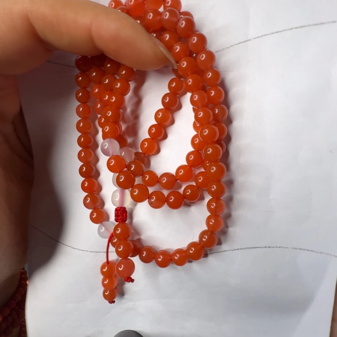 南红玛瑙未镶嵌手串