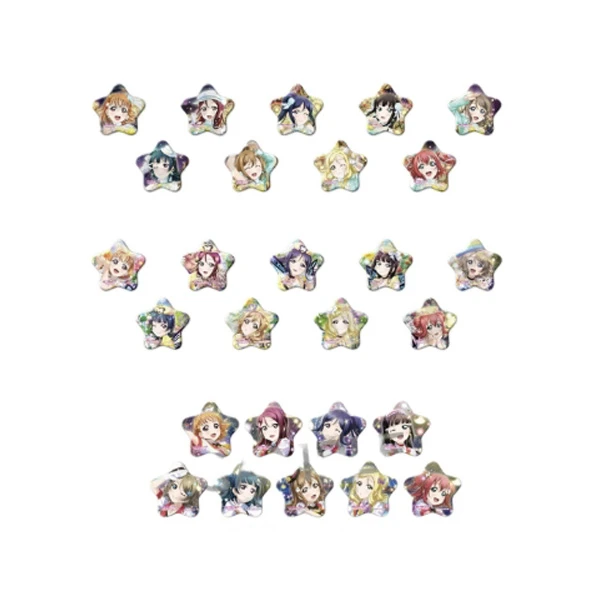 【代拆】拉拉love live！aqours 水团星型系列徽章吧唧盲盒