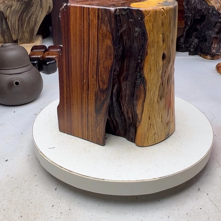 幸***️木非洲檀香底座摆件