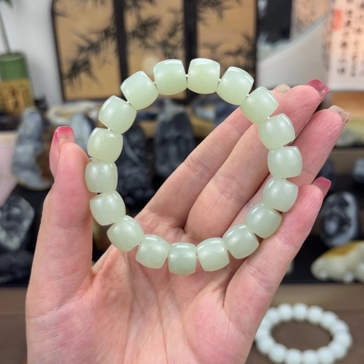 和田玉未镶嵌手链