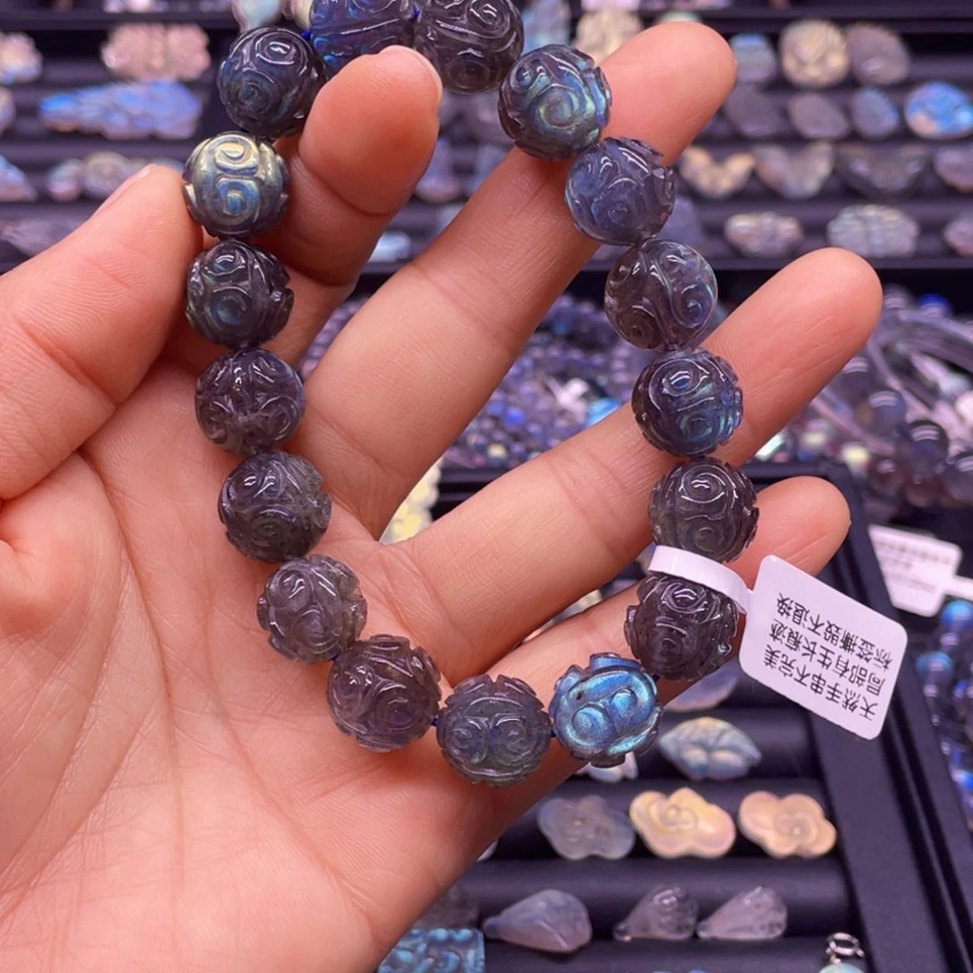 未镶嵌手串长石12.8左右