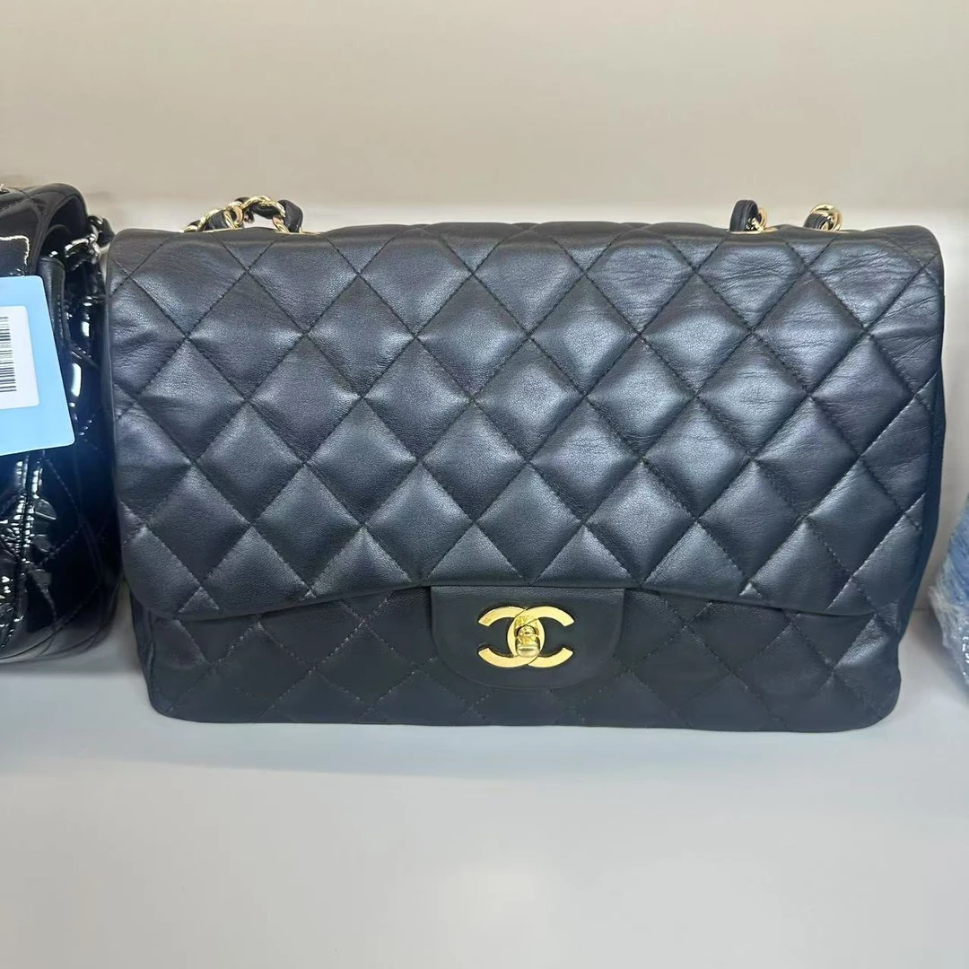 95新 Chanel/香奈儿 香奈儿黑金翻盖/二手奢侈品包包