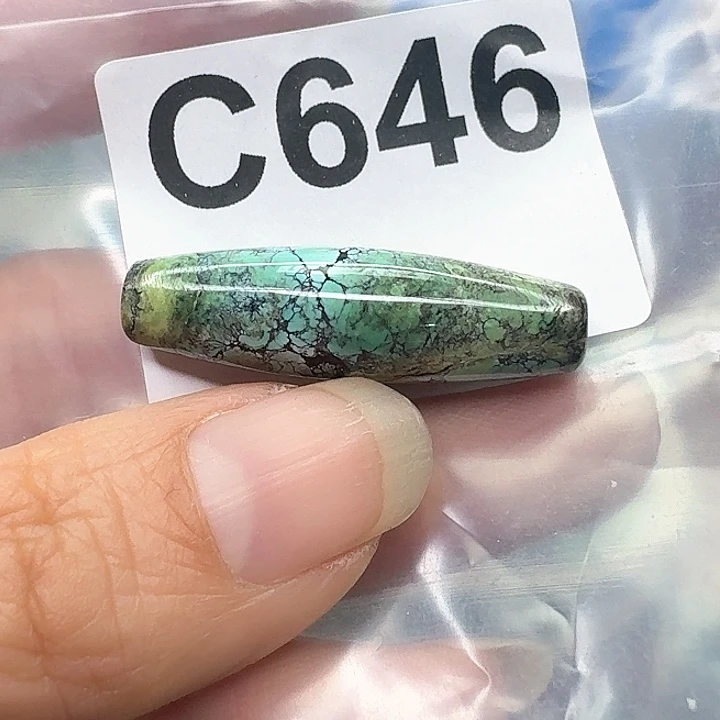 未镶嵌绿松石桶珠简***简