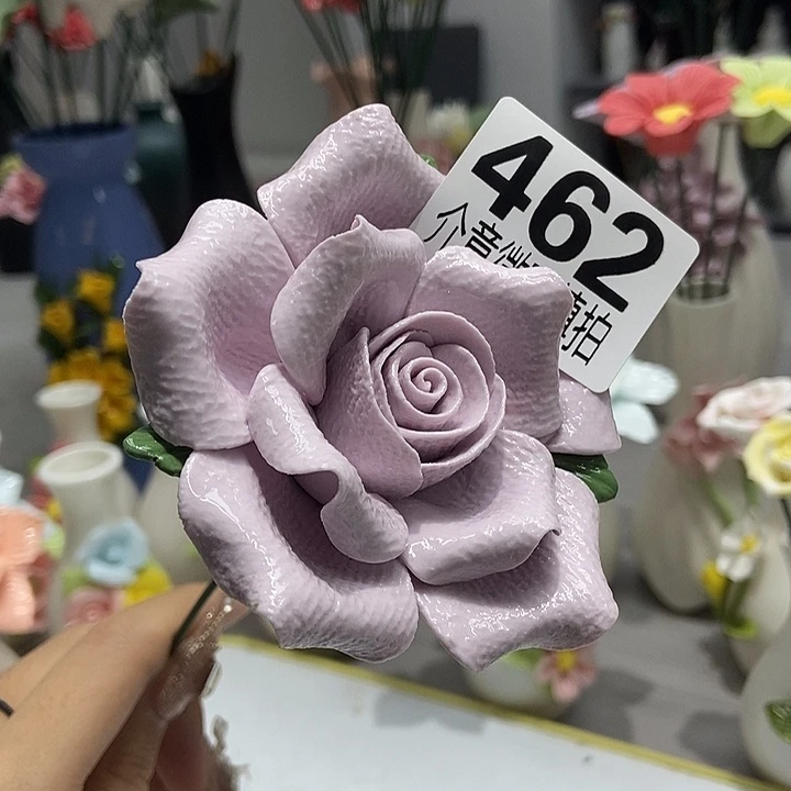 陶瓷纯手工捏花设计