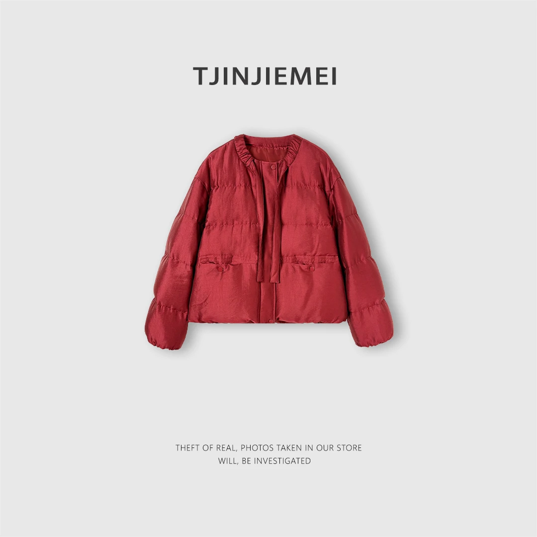 T井姐妹【相思】设计感真丝精致气质温柔羽绒服YRF2412-ZT187