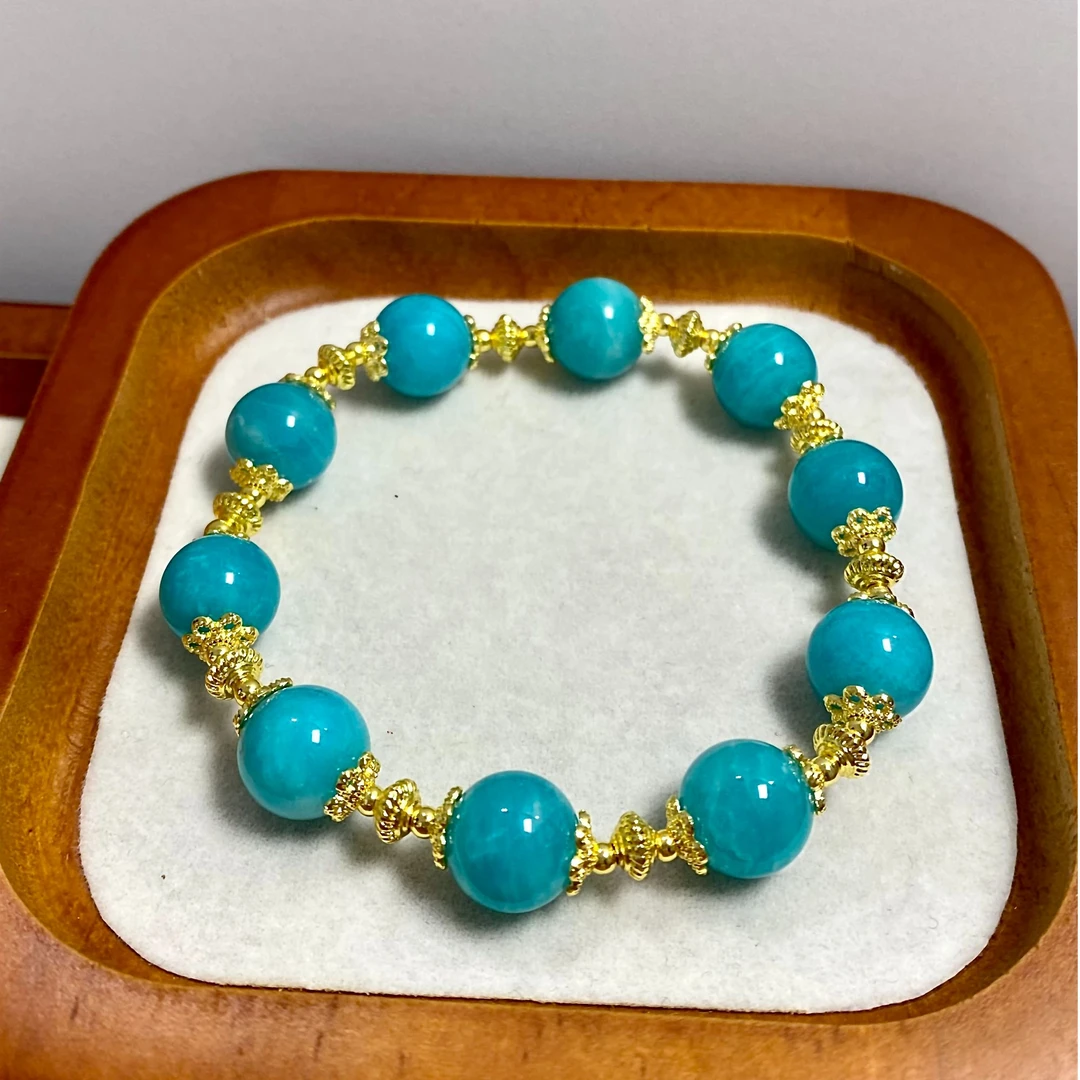 【山珊珠宝】天河石素款手串（01014）气质蓝色百搭