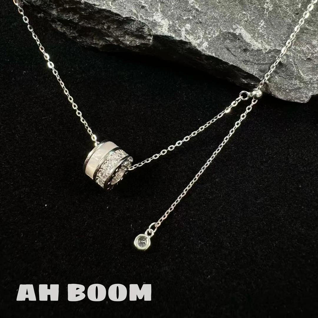 925银银制品 【贝壳路路通】49cm纯银简约百搭素款可调节项链G188