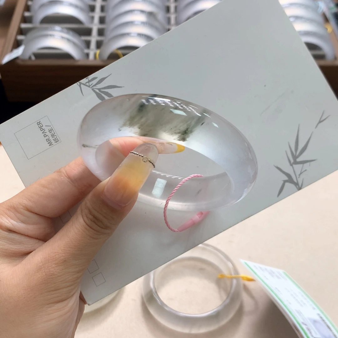 小****石英质玉（金丝玉）手镯未镶嵌11A53.3