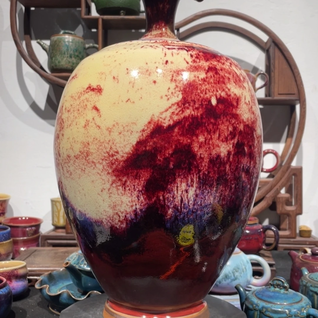 你***的中国神后钧瓷花器