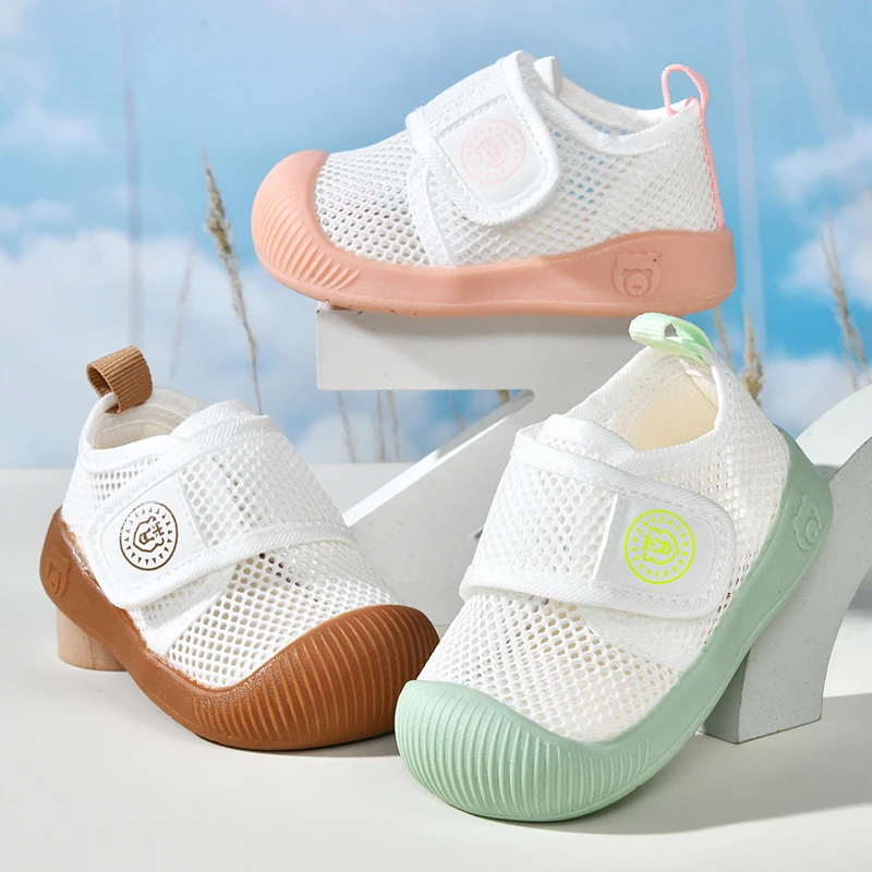 宝宝凉鞋男夏季学步鞋0一1岁婴儿软底婴幼儿网鞋女宝宝鞋子QX519