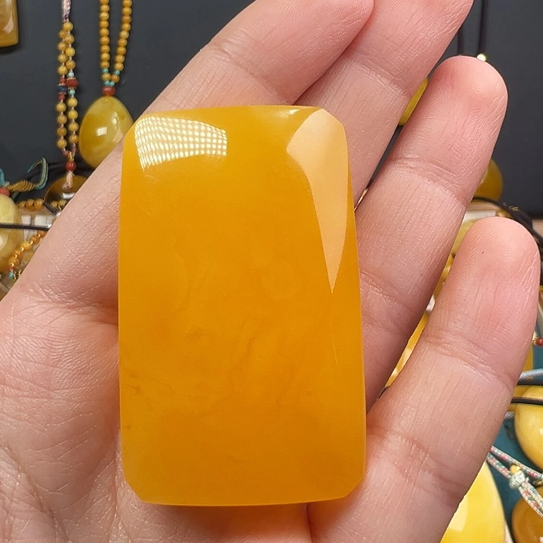 蜜蜡颈饰未镶嵌小**＆蜜蜡