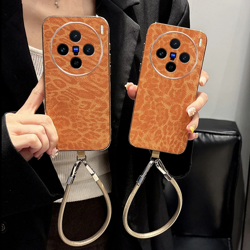 VIVOX100sPro手机壳蛇皮豹纹V2324HA全包x100s软壳高档商务时尚个