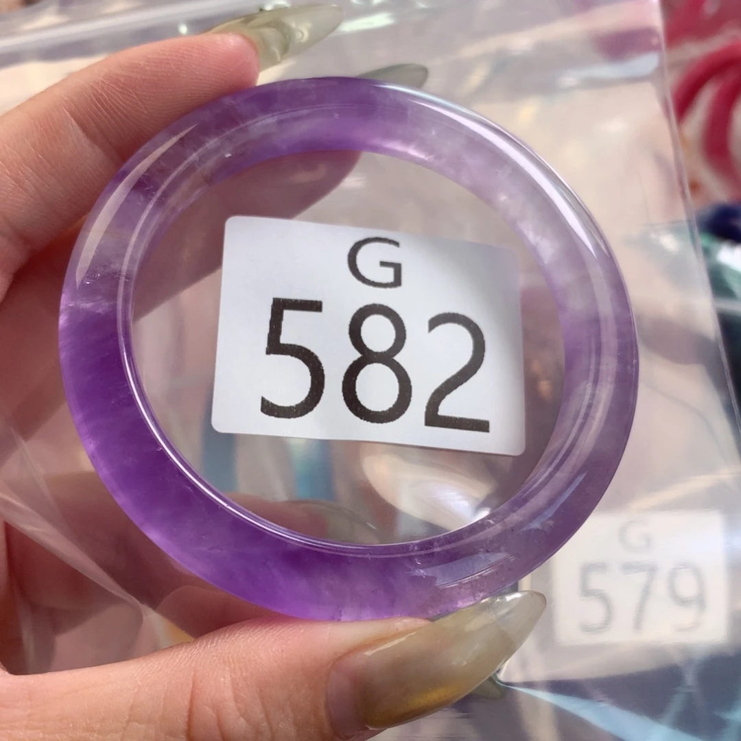 1***月珠宝半成品水晶未镶嵌水晶手镯582-55