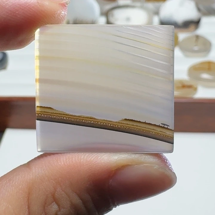 泥***人玛瑙/玉髓吊坠(不含链)未镶嵌