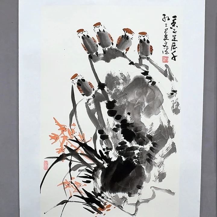 国画亲笔手绘放心去藏