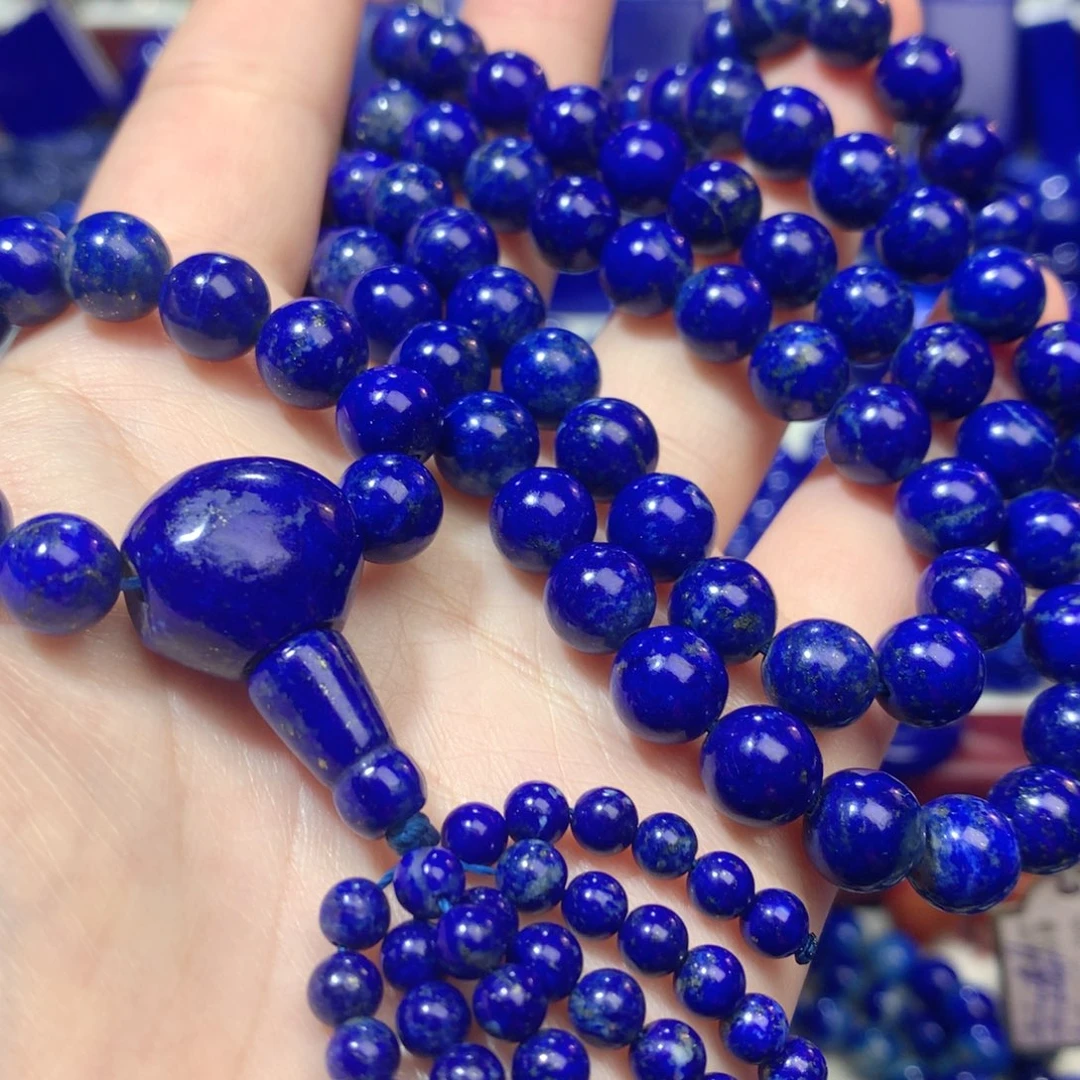 青金石未镶嵌8m项链