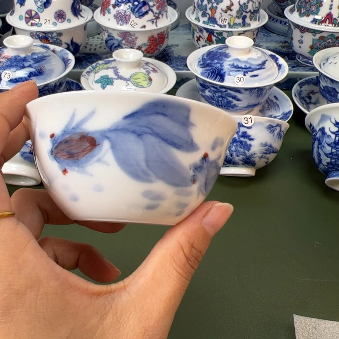 木木景德镇纯手工纯手绘茶具41