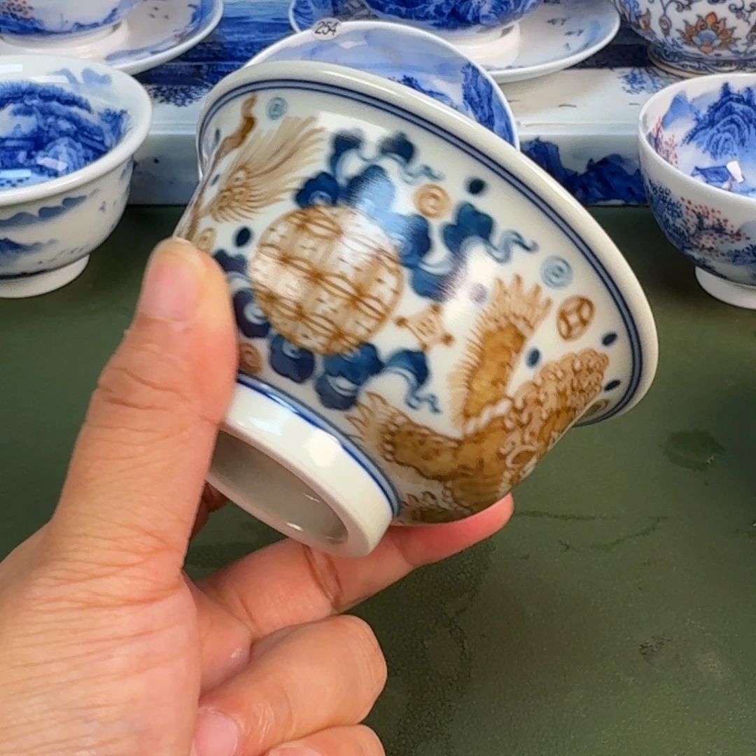 景德镇纯手绘茶具圆圆236