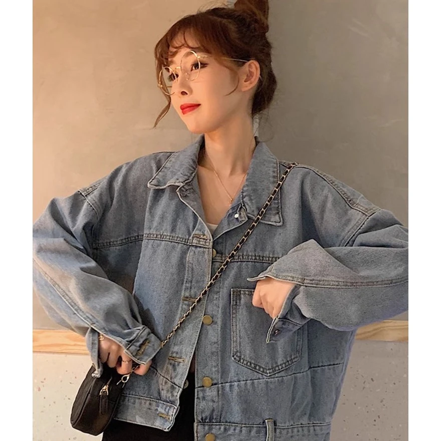 牛仔外套女春秋短款小个子2025新款港味复古BF风洋气上衣服ins潮