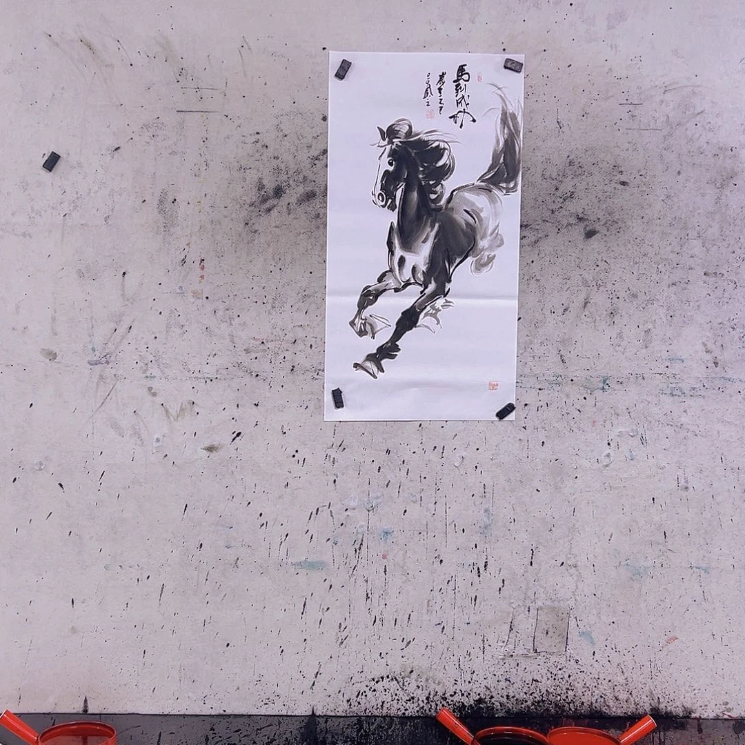 国画大*兄三尺100x50c m c m