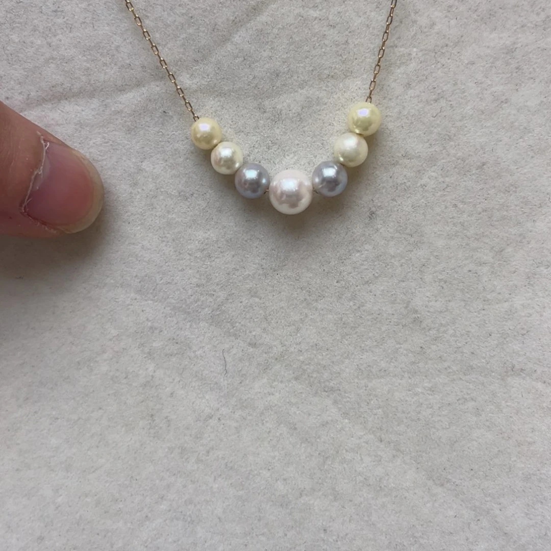 项链银S925镶嵌海水珍珠