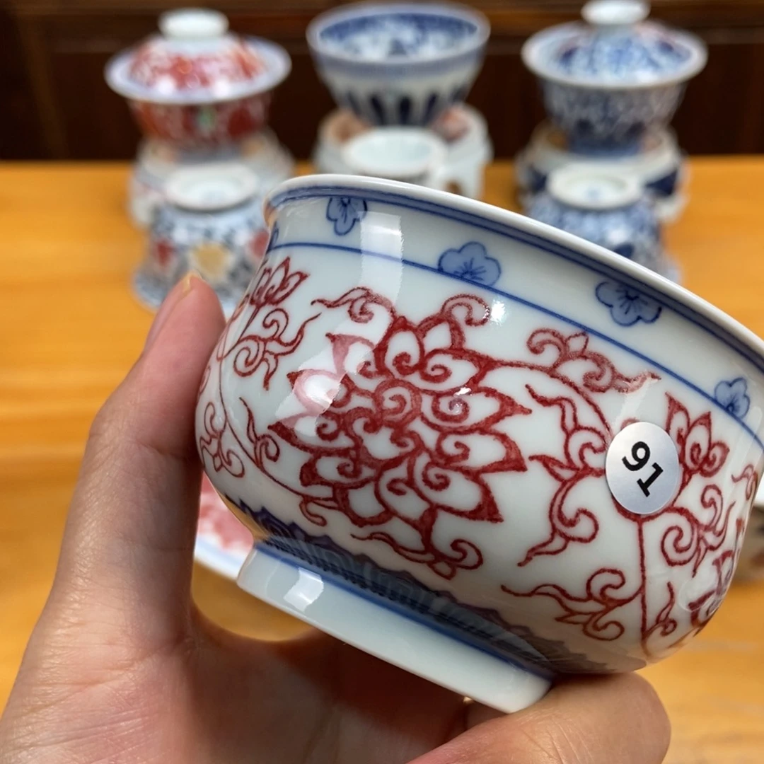 手绘现代茶具非古董