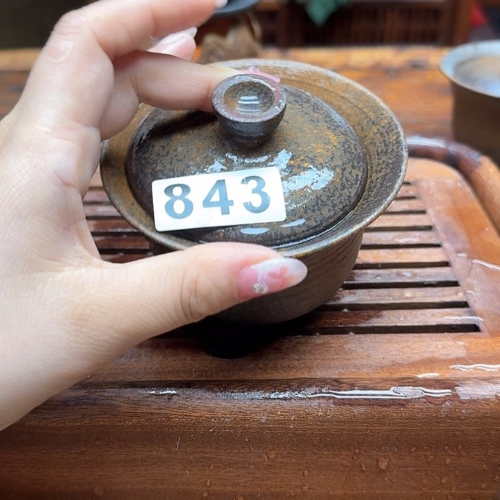 纯手工制作粗陶茶具