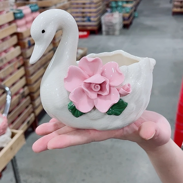 有孔，凑10元包邮陶瓷花盆发货！