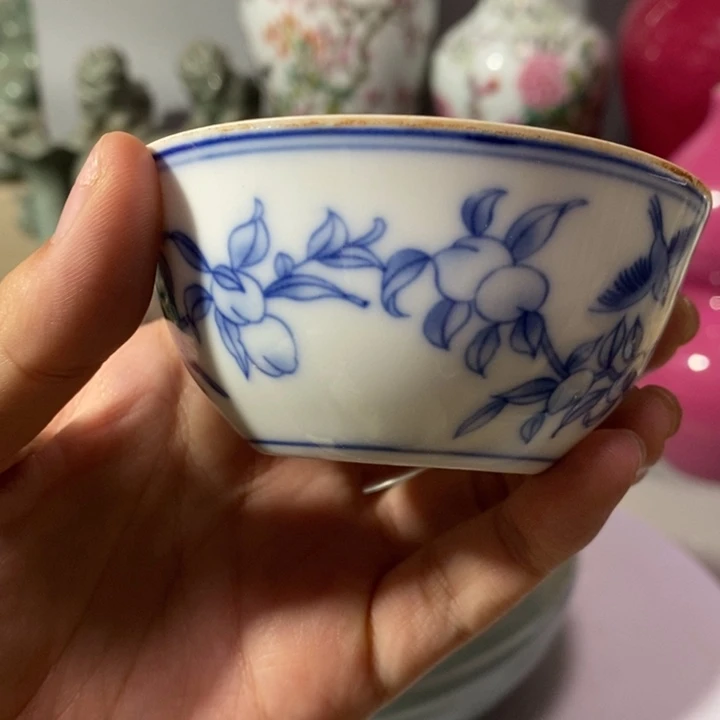软陶青花喜上眉梢