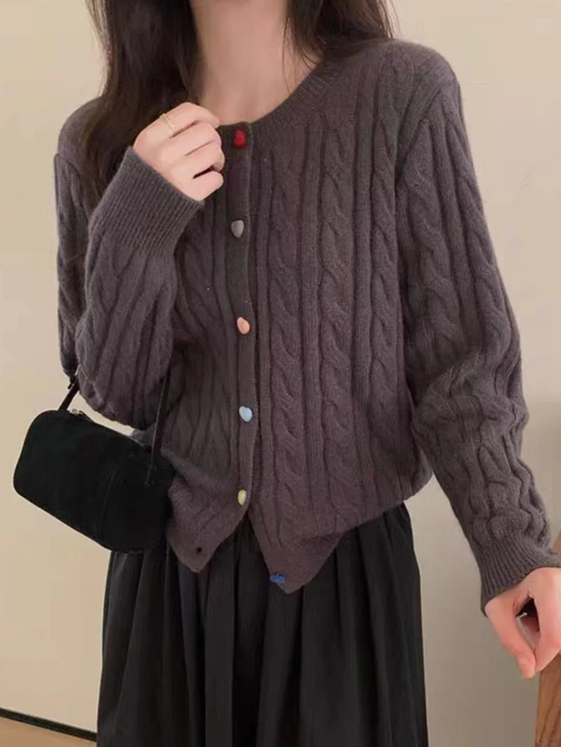 南（201-300）薄款宽松复古毛衣