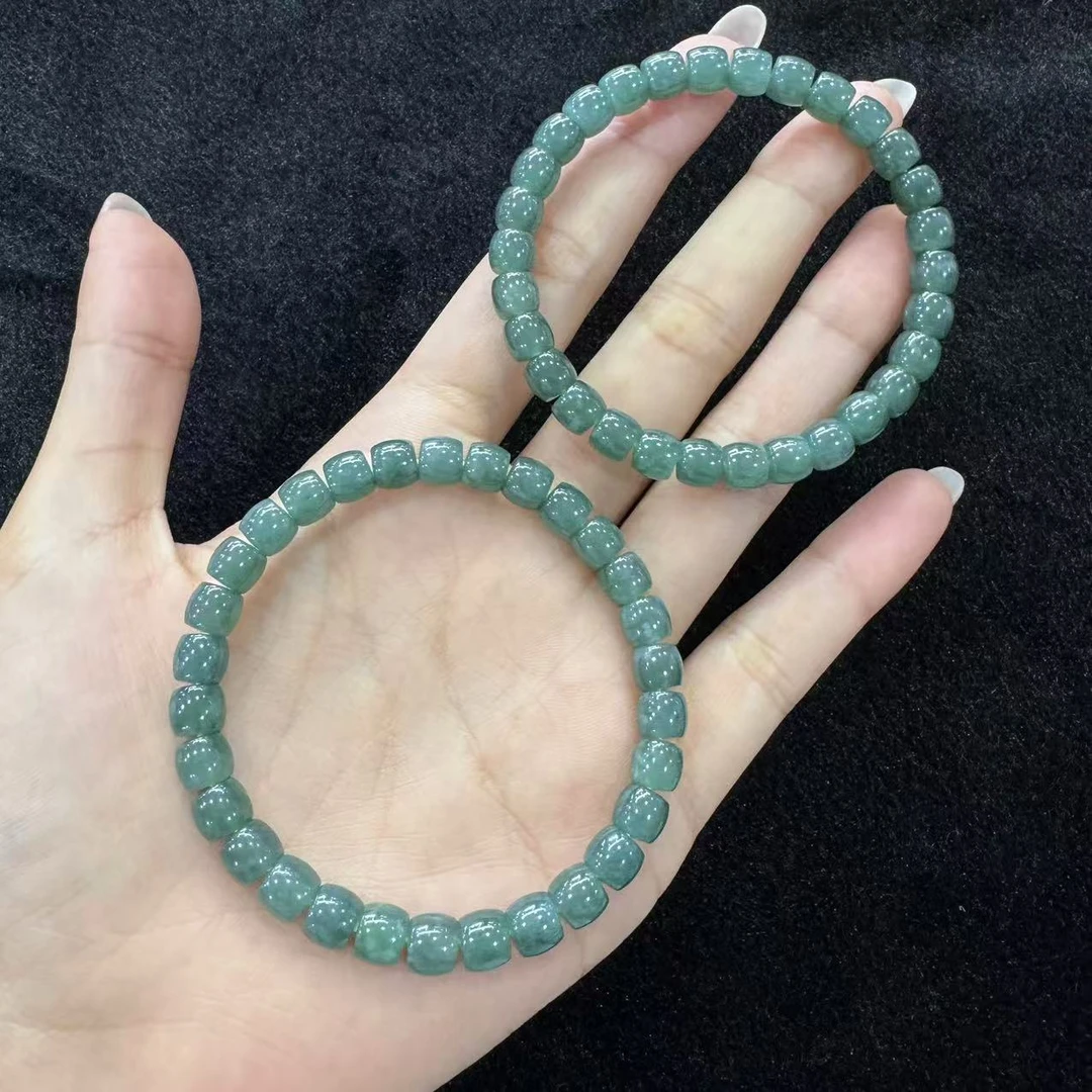 【玉经纶】21295/Q30-天然A货翡翠手串-多样性发其一