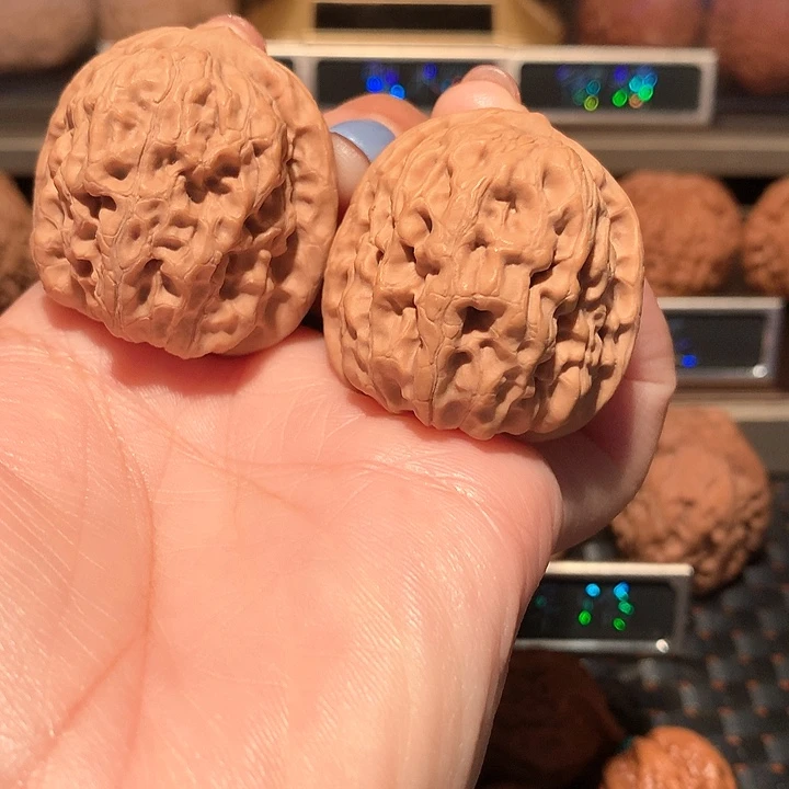 正***玖文玩核桃把件霸王