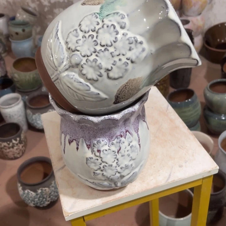 花盆紫砂口径16高度20两只正品