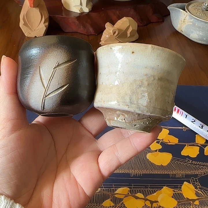 瓷10218一口杯一对